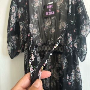 Floral Sheer Kimono